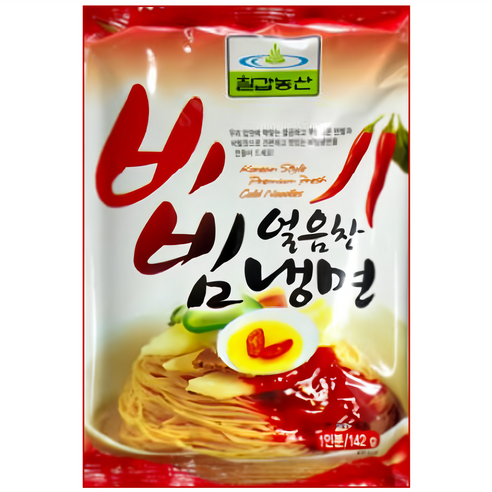 칠갑 얼음찬 비빔냉면 142g 4개, 142g, 4개