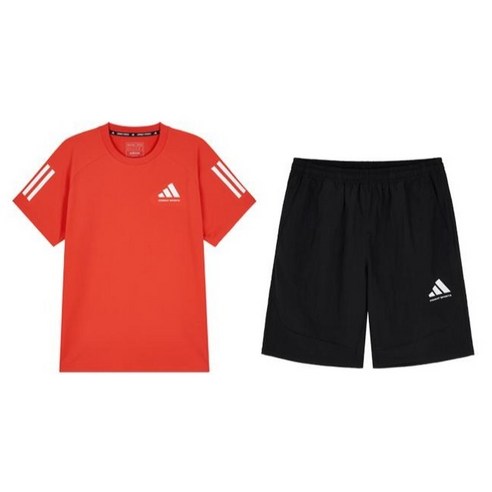 아디다스 3S 여름2PCS (RED/BLACK)