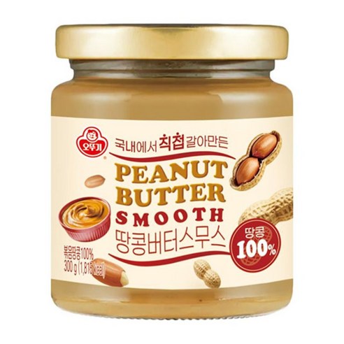 오뚜기 100% 땅콩버터스무스, 300g, 8개