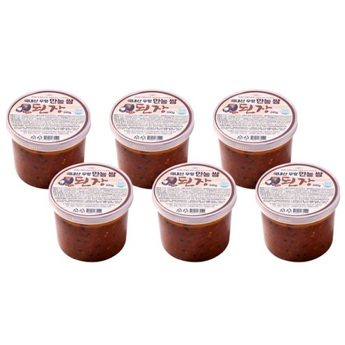 박미란명장 국내산 우렁이 우렁 만능 된장 아이큐샵, 6세트, 330g