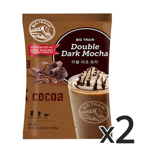 빅트레인 더블 다크모카 파우더, 1.59kg, 1개, 2개입