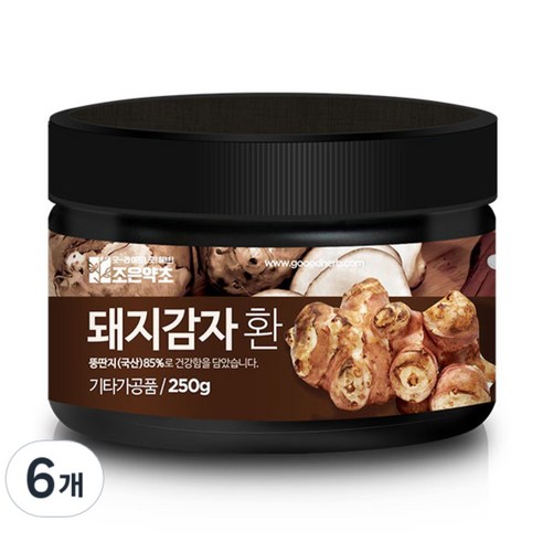 조은약초 프리미엄 돼지감자환, 6개, 250g
