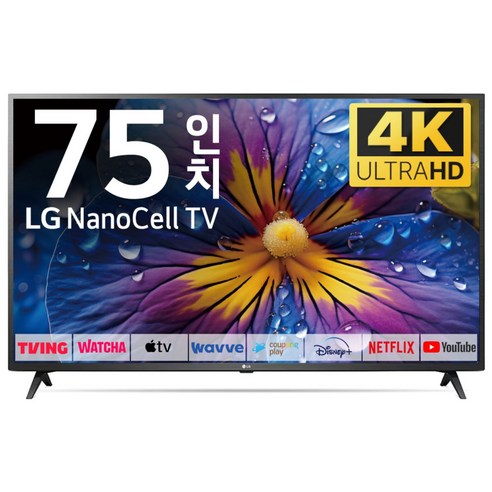 LG TV 189cm(75인치) 나노셀 4K LED 스마트 티비 75NANO80 로컬변경