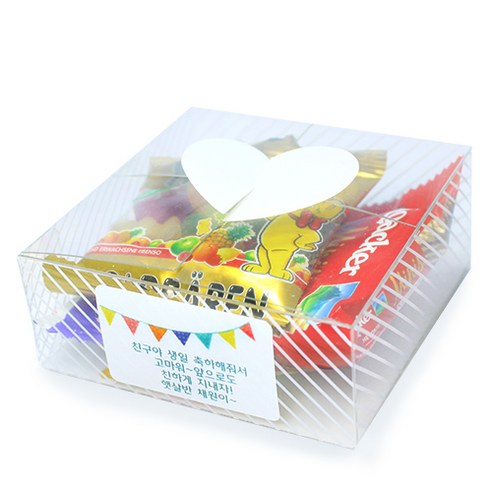 쿠팡! 민트바 투명 하트 간식 선물 세트