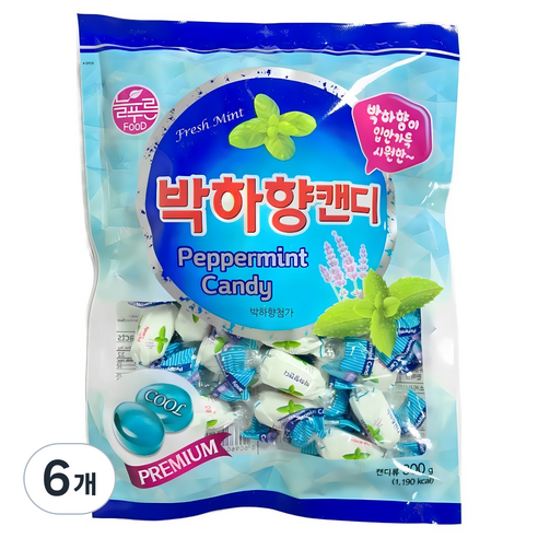 늘푸른식품 박하향캔디 300g (무료배송), 300g, 6개