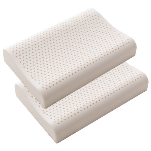 라버트리 프리미엄 성인용 라텍스 베개 2p + 속커버 2p, 혼합색상, 1세트