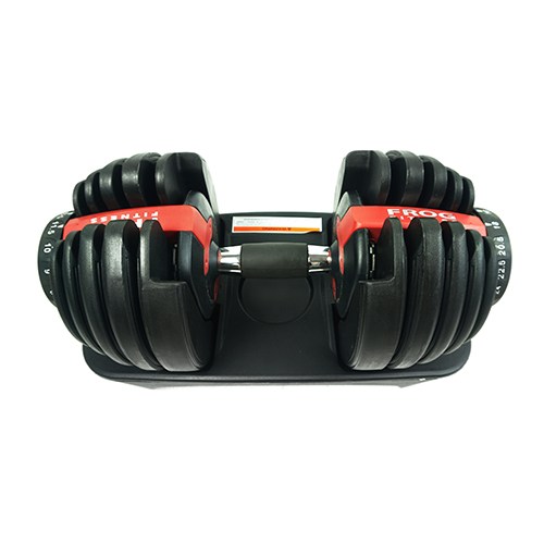 플러그피트니스 다이얼 무게조절 덤벨, 24kg, 1개, 혼합색상