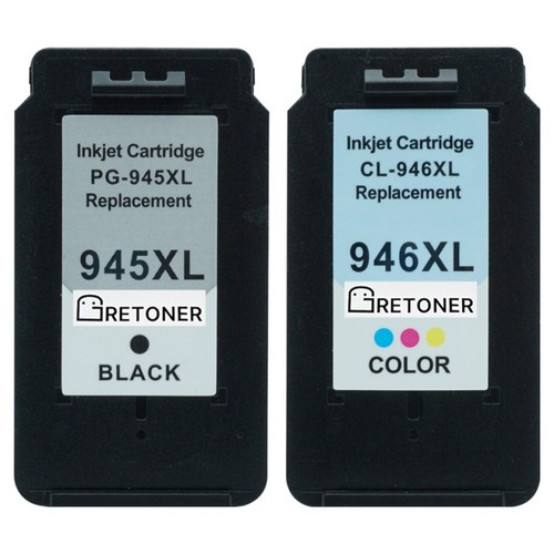 그래토너 캐논 PG-945XL CL-946XL 카트리지 호환잉크 세트, 검정, 파랑, 빨강, 노랑, 1세트