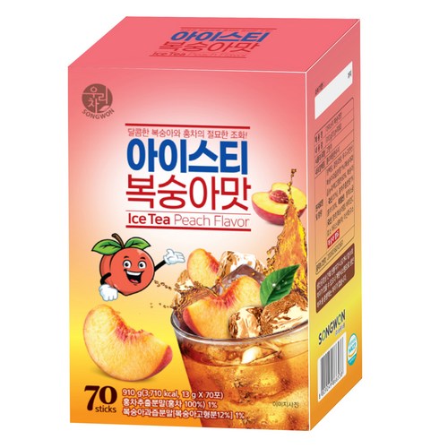 우리차 아이스티 복숭아, 13g, 70개입, 1개