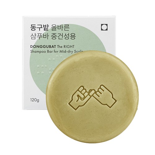 동구밭 올바른 샴푸바 중건성용, 1개, 120g