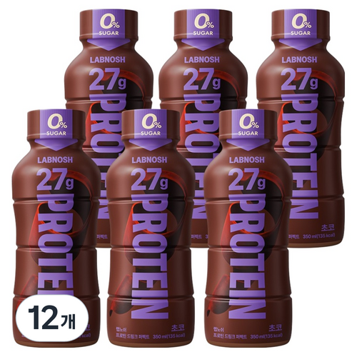 랩노쉬 프로틴 드링크 퍼펙트 초코, 12개, 350ml