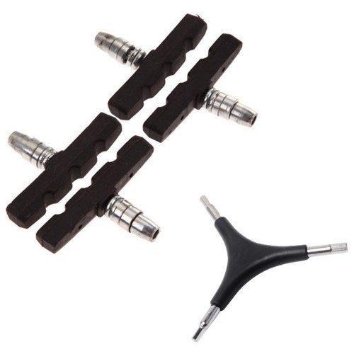 소소픽 자전거 v브레이크 패드 4개입, 세트형, 1개