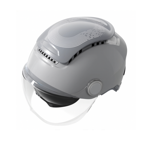 [국내정식수입] BIBEE TK47 2.0 초경량 통풍 방수 헬멧 경정 헬멧 750g (사이즈 조절+선바이저), 유광그레이