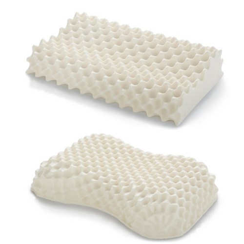 라텍스베게 1+1 경추베개 일자목베개 거북목베개, B) 01굴곡지압+02땅콩지압, 1세트