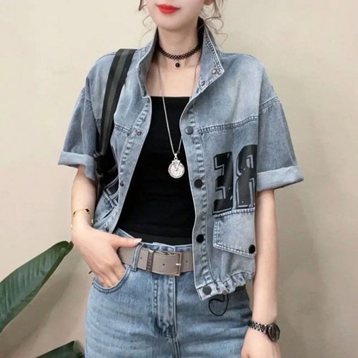 여름 여성 반팔자켓  반팔 블라우스  반팔티  셔츠  청자켓  데님자켓    EXQ2538 39