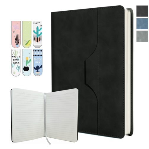 Norvee A5 가죽 데일리 노트북 240페이지 두꺼운 내지 업무용 스케줄북