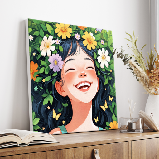 감성 힐링 일러스트 인테리어 꽃 피는 순간을 담다 꽃마음 시리즈 캔버스액자 15종 0815, 08.해사한 여름날