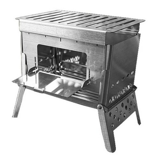 탈부착 휴대용 캠핑 불멍 화로대 카드 스토브  파우치 세트