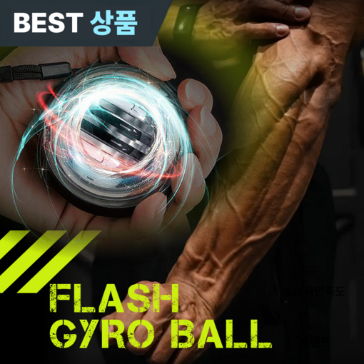 플레시 자이로볼 전완근 악력 손목 운동기구 스트레칭 파워볼