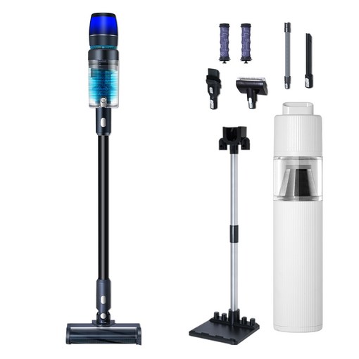 최신형 차이슨 무선 청소기 BLDC V50 자동충전 거치대  고사양 흡입력, BLDC V50, 혼합색상