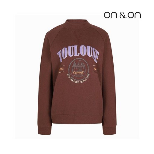 온앤온 프린팅 하이넥 맨투맨 티셔츠JW2WEA63 720559