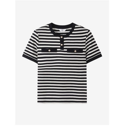 CC콜렉트 리브 스트라이프 티셔츠 E252PSM141DH4980050
