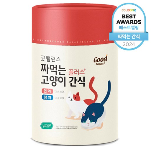 굿밸런스 고양이 짜먹는 간식 플러스 60p, 혼합맛(연어/참치), 720g, 1개