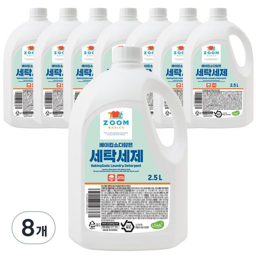 줌 베이직 베이킹소다 담은 액체 세탁세제 본품