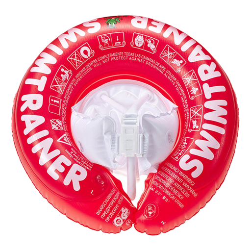 FREDS SWIM ACADEMY SWIMTRAINER Classic 學習游泳圈 3個月~4歲 6~18kg, 紅色, 1個
