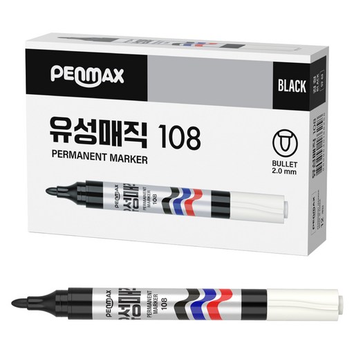 펜맥스 유성매직 108