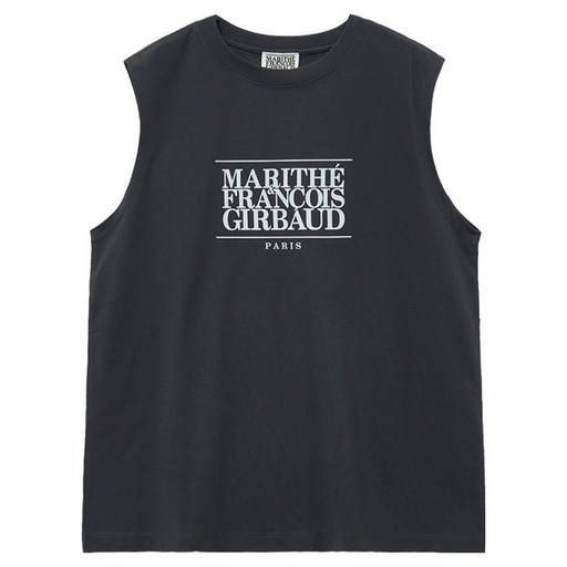 MaritheFrancoisGirbaud 男女通用 CLASSIC LOGO 無袖, 炭灰色