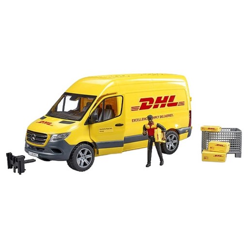 브루더 벤츠 DHL 택배 차량과 + 피규어 세트 BR02671
