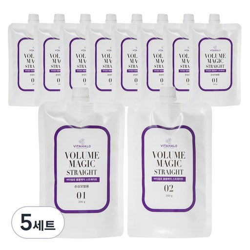 비타할로 볼륨매직 스트레이트 1제 200g+ 2제 200g