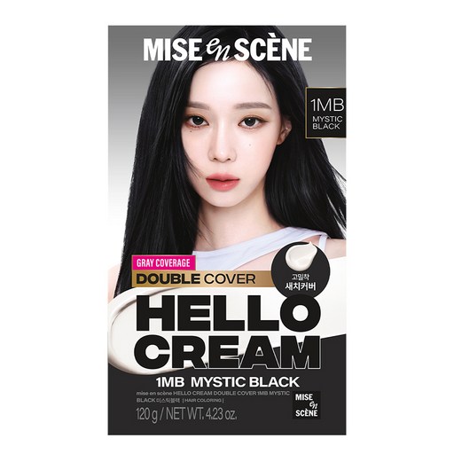미쟝센 헬로크림 더블커버 새치 염색제