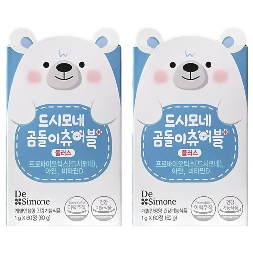 드시모네 곰돌이 츄어블 플러스 유아유산균