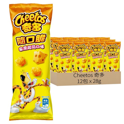 Cheetos 奇多 隨口脆 家常起司, 12包, 28g