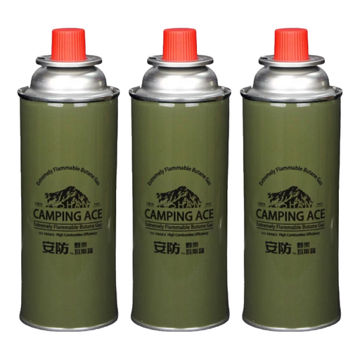 CAMPING ACE 野樂 安防通用卡式瓦斯罐3件組 ARC-9101, 3個, 250g