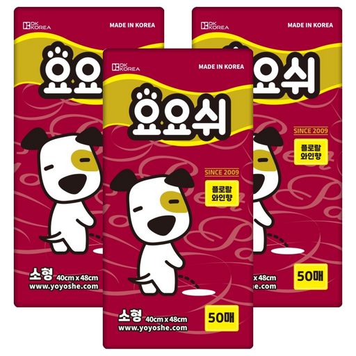 요요쉬 강아지 배변패드 와인 플로랄와인향