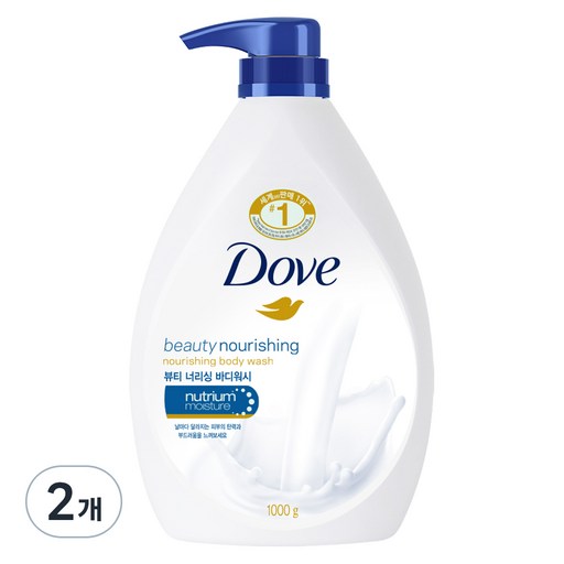 도브 뷰티너리싱 바디워시 1L 2개 특별 혜택