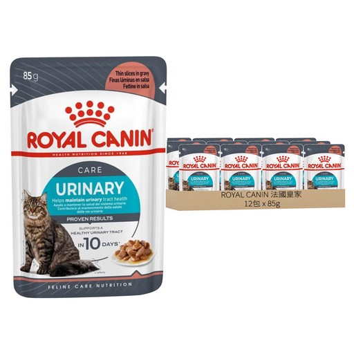 ROYAL CANIN 法國皇家 成貓 泌尿保健貓專用濕糧 UC33W, 雞肉, 85g, 12包