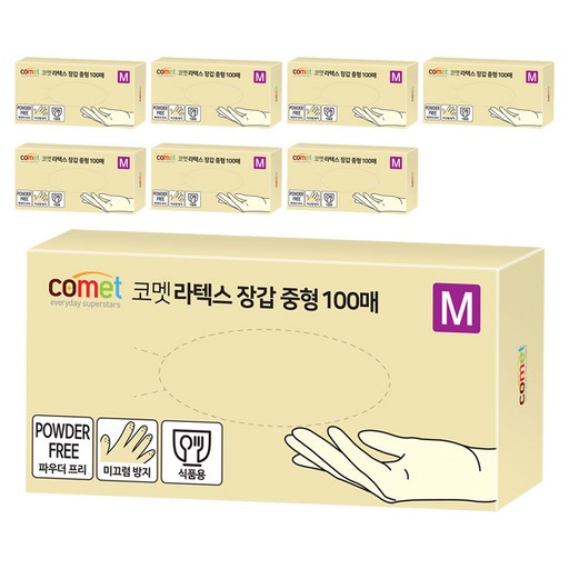 코멧 라텍스장갑 100매입