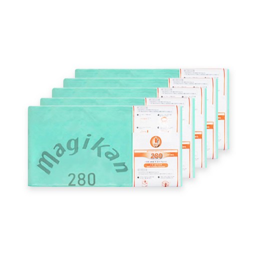MAGIKAN 280 綠色 Logo補充尿布垃圾袋, 5個