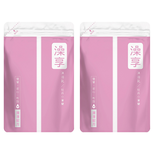 澡享 沐浴乳補充包 牡丹小蒼蘭, 650g, 2包