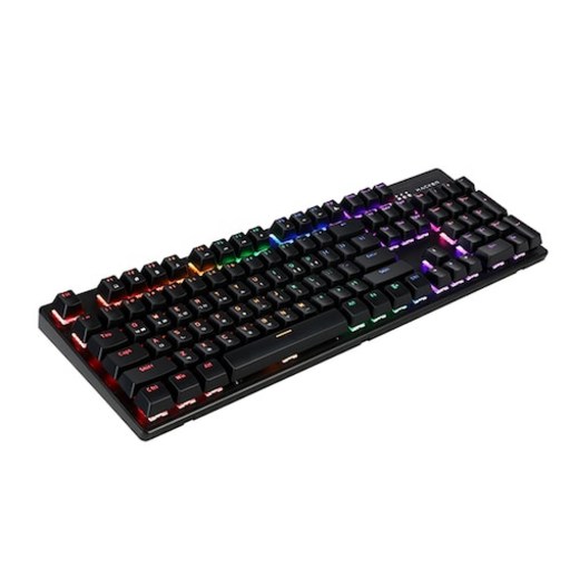 앱코 K560 일반형 레인보우 무빙 LED 기계식 키보드 갈축 블랙