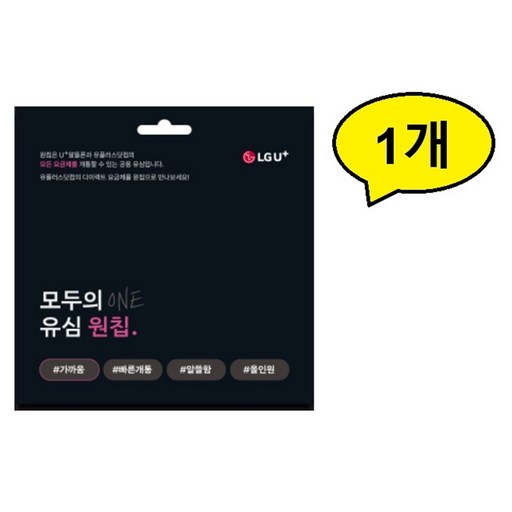 모두의 유심 원칩 유심 알뜰폰 유심 유플러스