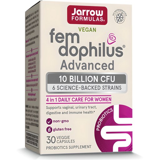 Jarrow Formulas 자로우 펨 도피러스 어드밴스드 유산균 100억 CFU 30캡슐 (상온보관용)