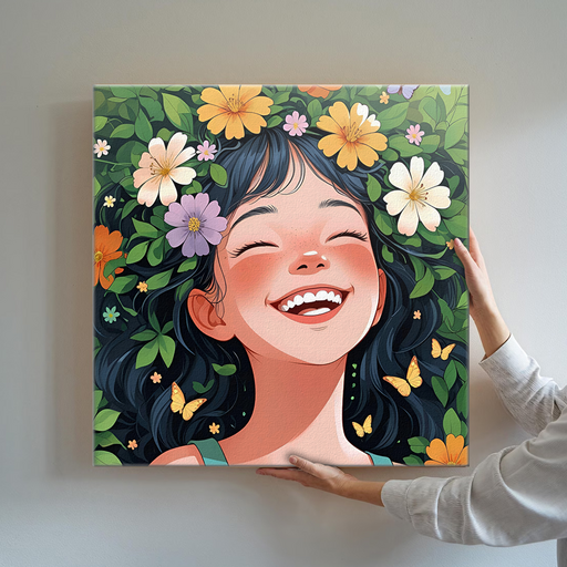 감성 힐링 일러스트 인테리어 꽃 피는 순간을 담다 꽃마음 시리즈 캔버스액자 15종 0815