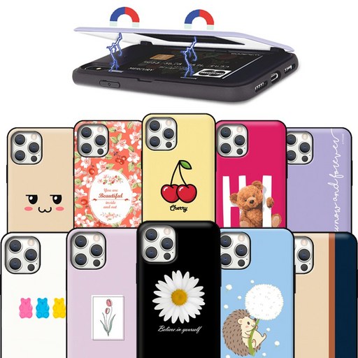아이폰11 또아네 케이스 디자인 마그네틱 카드 범퍼 휴대폰