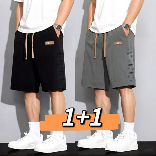 스타일닥터 1+1 남성 여름 반바지 시원한 냉감 밴딩 5부 기본 캐주얼 팬츠