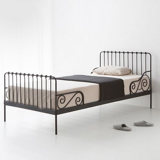 마켓비 KOBE 가성비 디자인 침대 싱글 블랙 100200, 본상품선택